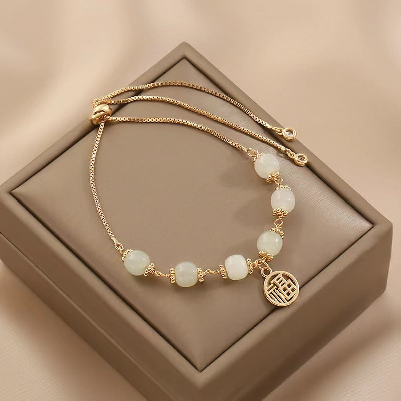 Casual Four-leaf Clover Simple Fresh Design Bracelet