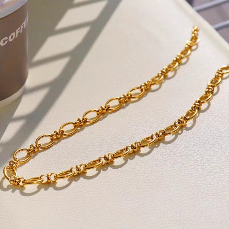 Women's Link Chain Gold-plated Titanium Steel Hip Bracelets