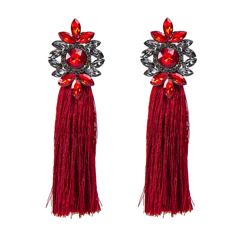 Bohemian Style Long Graceful Personality Trendy Cotton Thread Rings