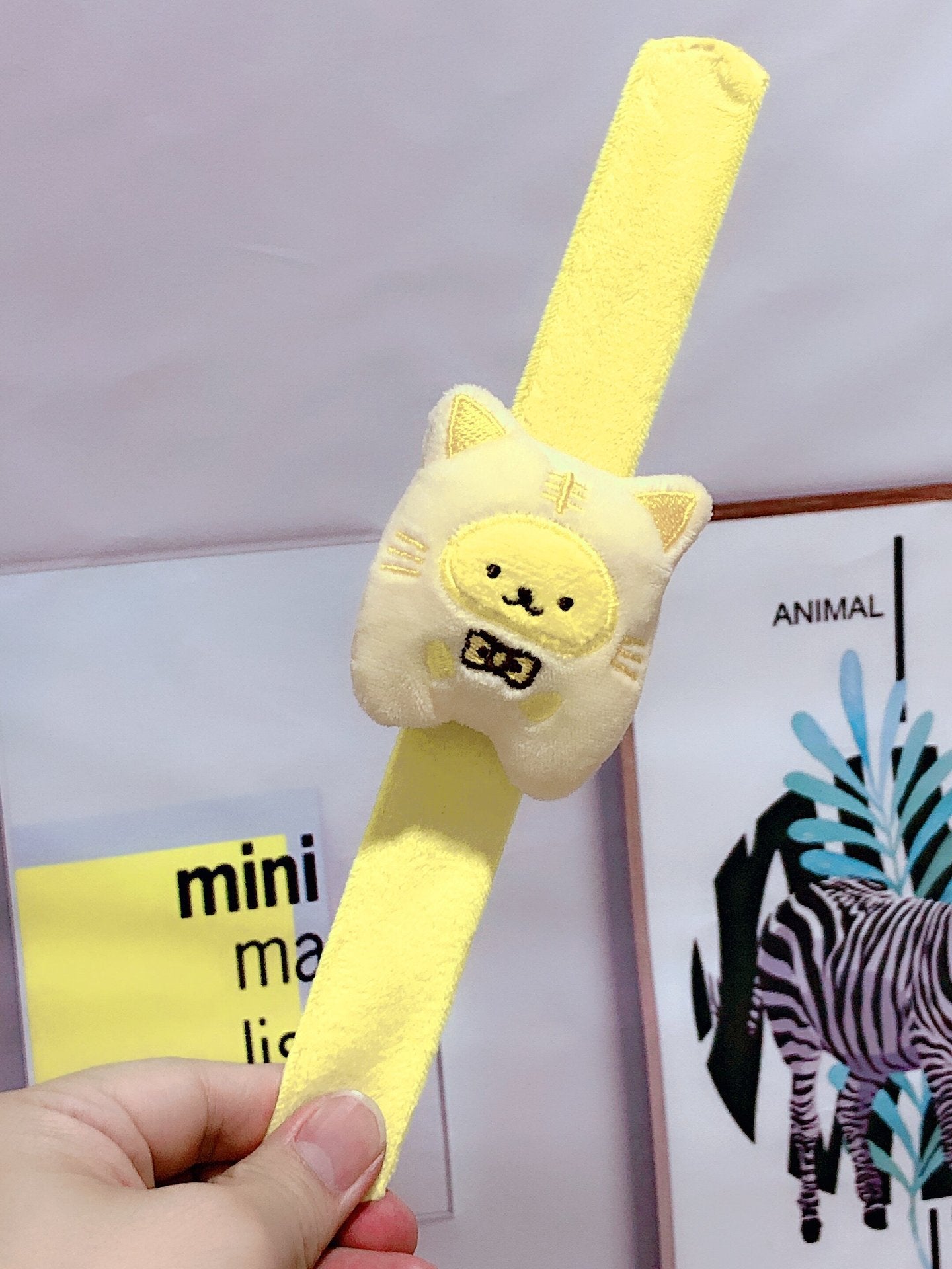Children's Plush Cartoon Pop Cute Sun Flower Couple Female Dinosaur Slap Bracelet