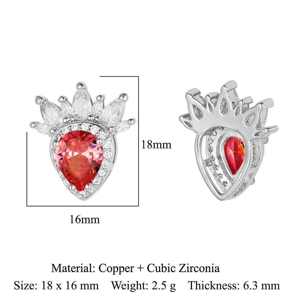 Zircon Copper Color Zirconium Micro Inlay Ornament Clavicle Pendants