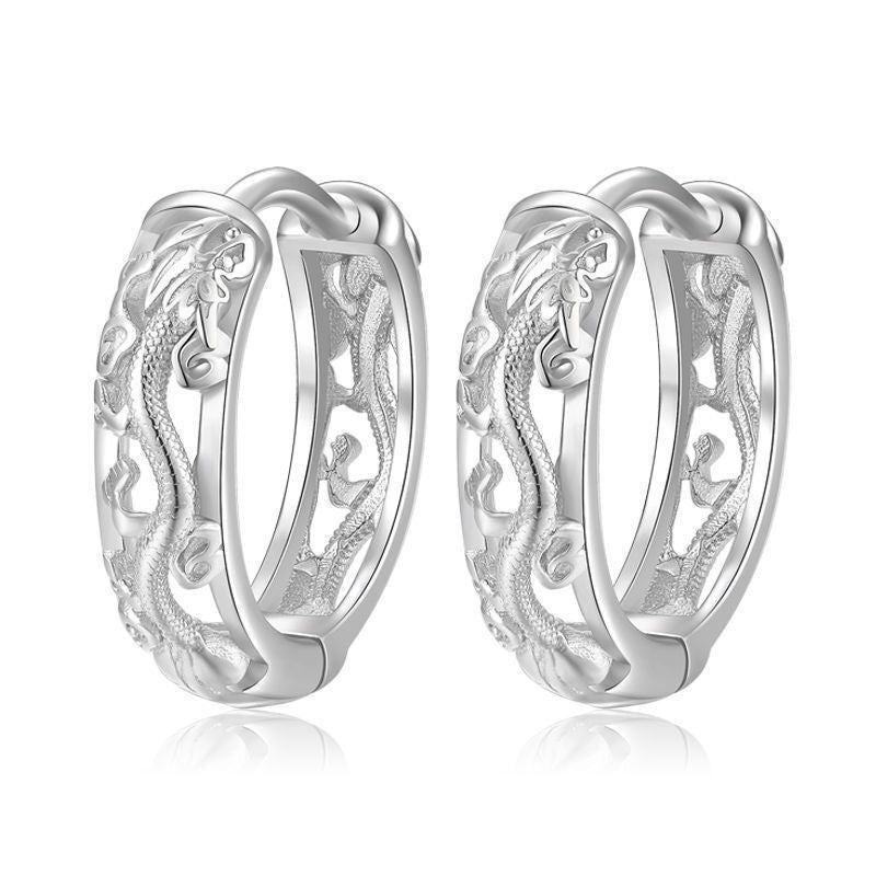 Men's Trendy Fashionable Man Single Retro Ethnic Style Earrings
