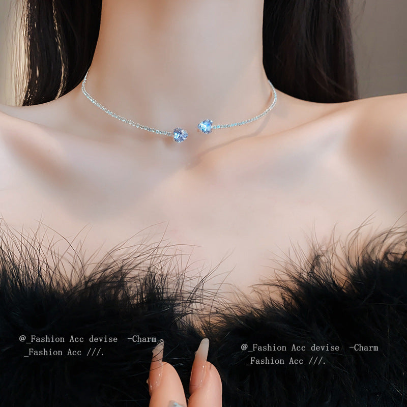 Women's Zircon Cold Style Minority Simple Temperament Clavicle Chain Necklaces