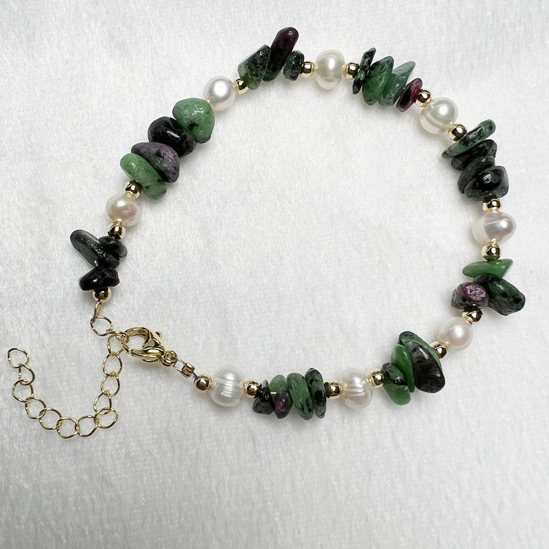 Freshwater Pearl With Crystal Gravel Live Broadcast Amethyst Bracelets