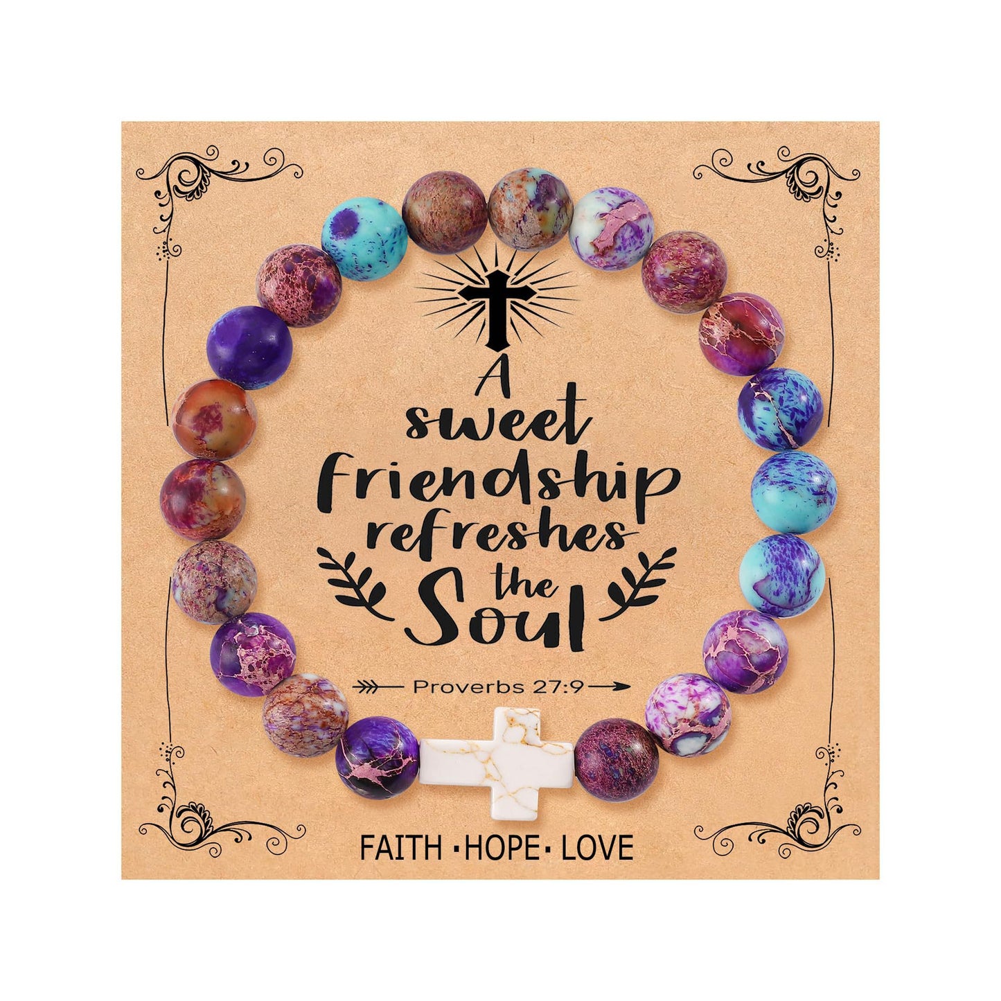 Emperor Stone Colorful Gift Graduation Purplish Bracelets