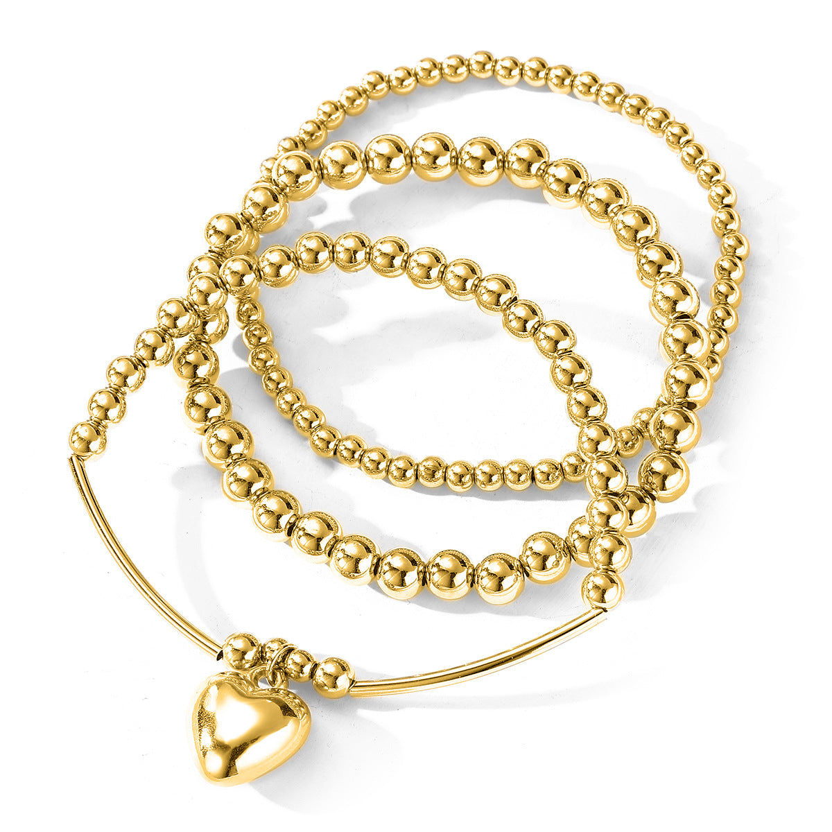 Sweet Cool Beaded Female Hot Niche High-grade Love Male Bracelet