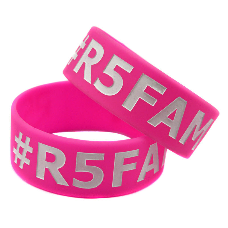 Silicone Fashion Music Hand Strap Trendy Hip Hop Bracelet