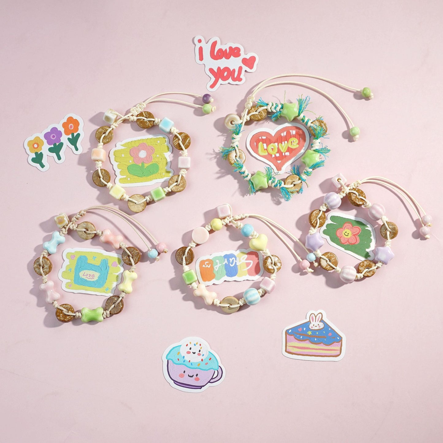 Ceramic Small Bone High-grade Lucky Safe Carrying Strap Bracelet