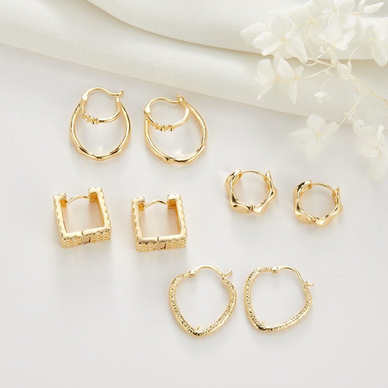 High Sense Temperament Clip Female Affordable Luxury Style Earrings