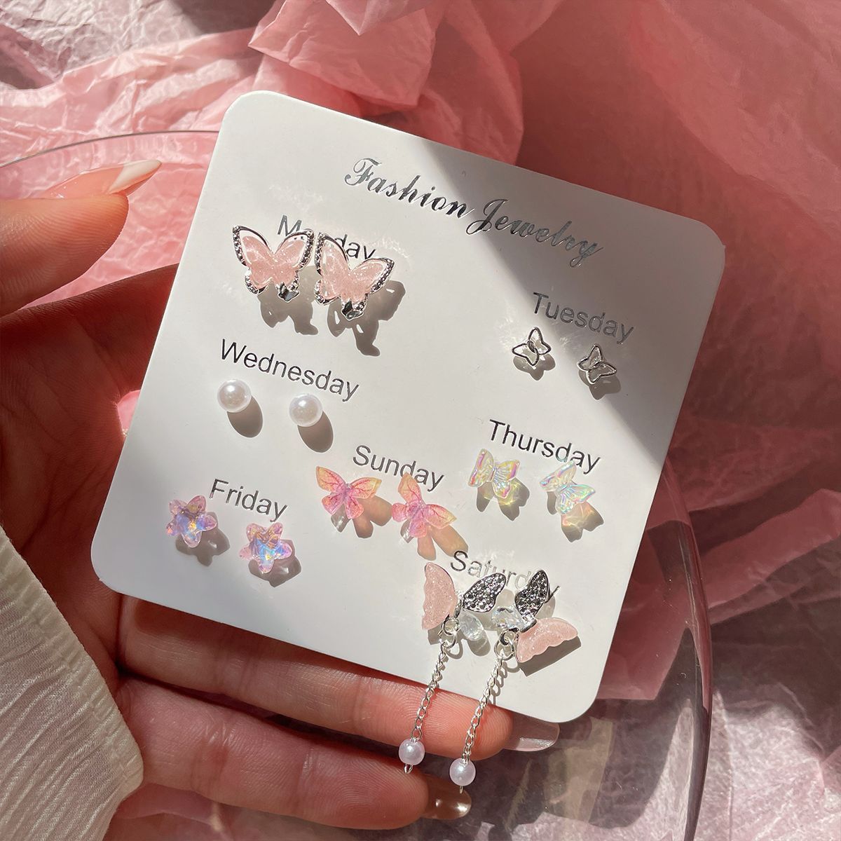 Cute Small Animal Ear Cheap Sweet Stud Earrings