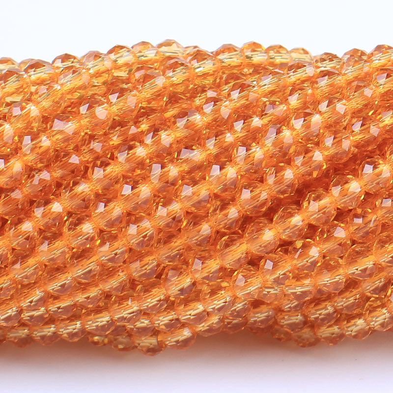 Transparent Glass Surface Cutting Beads Handmade Jewelry Accessories