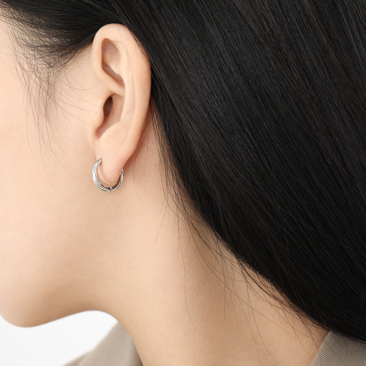 Personality Twisted Twist Clip Fashion Versatile Rings