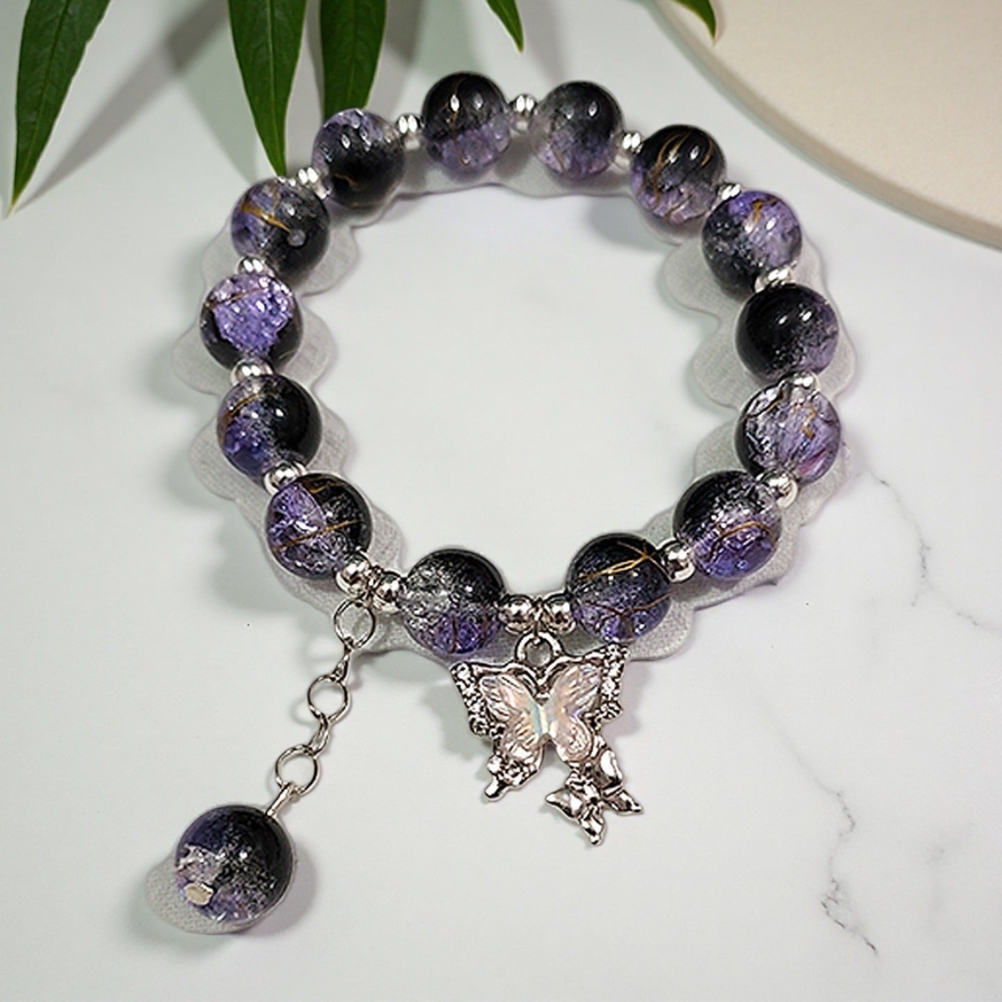 Fantasy Flower Glazed Female Gradient Contrast Bracelet
