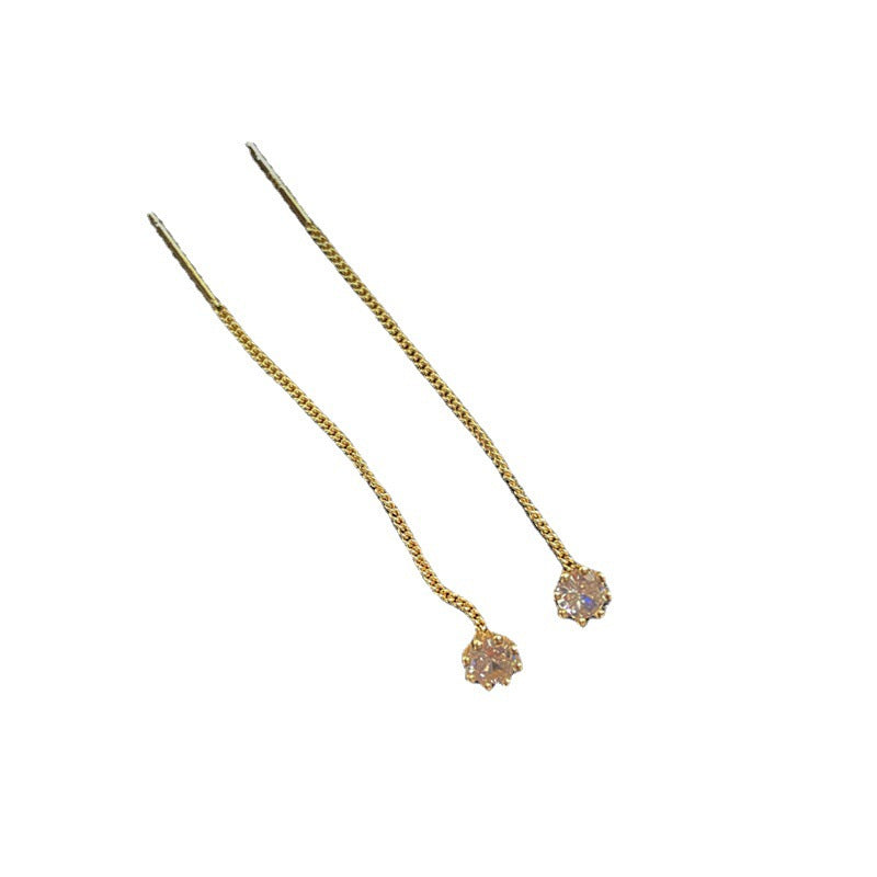 Women's Sterling Sier Gold Plated Elegant Shiny Earrings