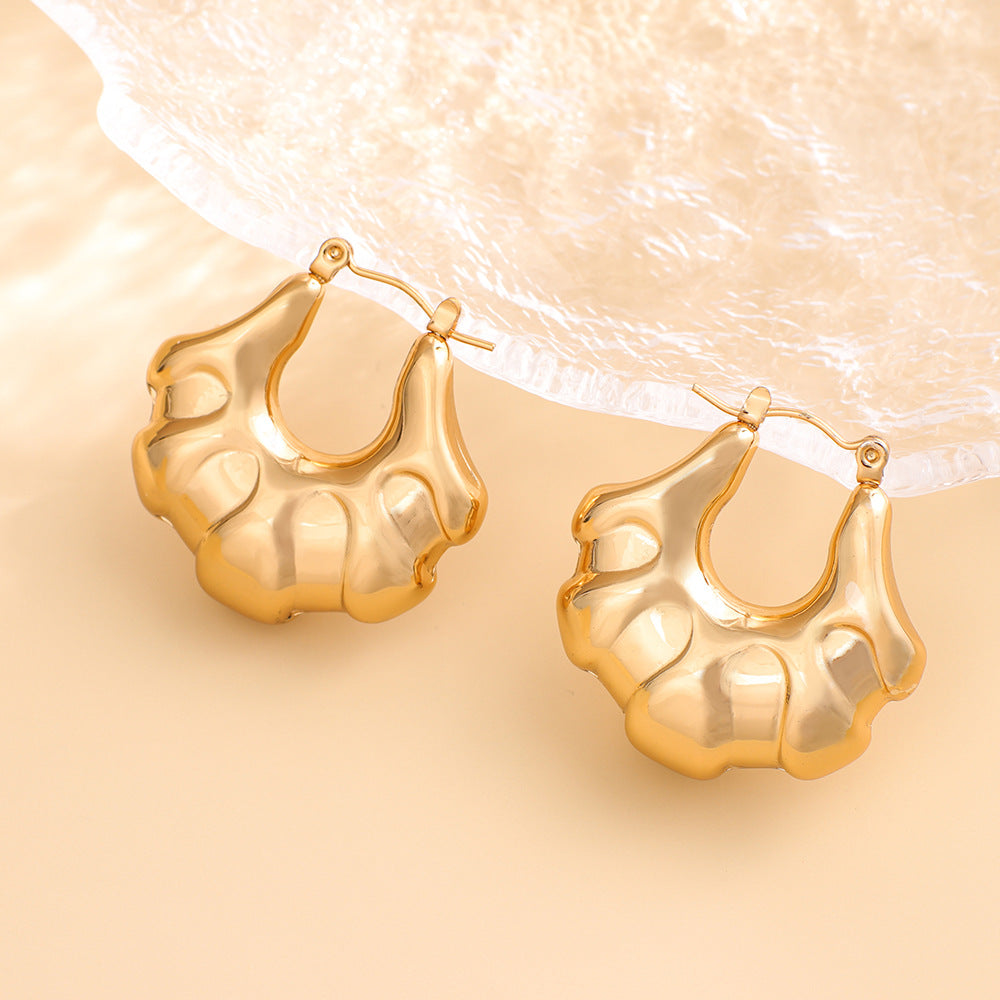 Women's Shaped Tube Style Light Luxury Fashion Simple Luxurious Earrings