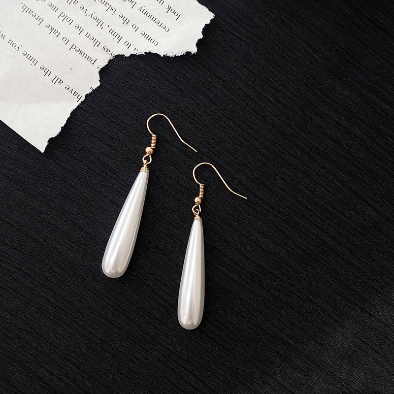 Water Drop Long Elegant Light Luxury Temperament High Sense Vintage Earrings