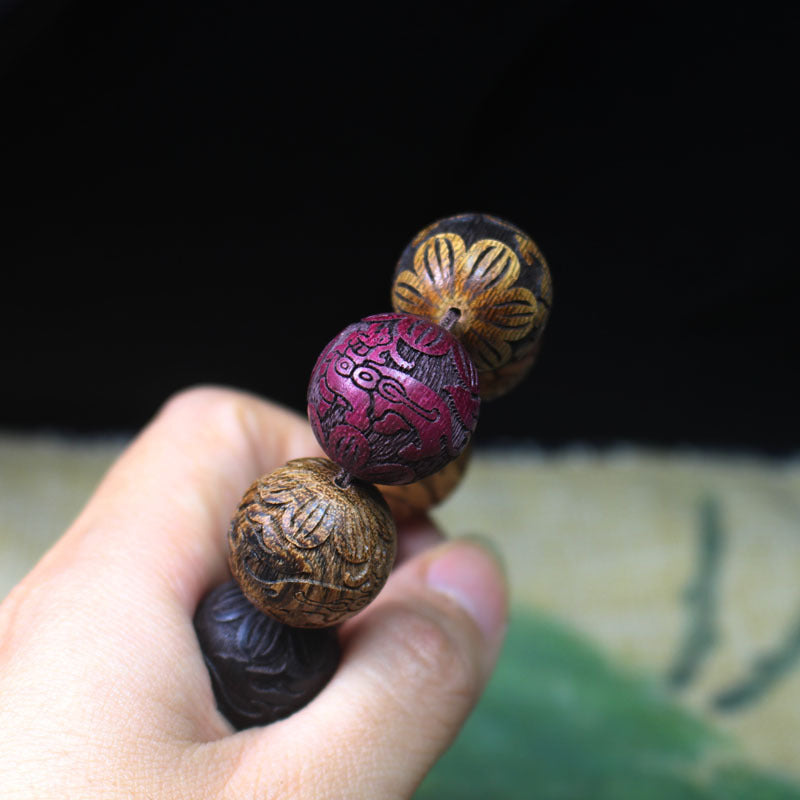Wooden Beaded Find Cai Amass Fortunes Car Bracelets