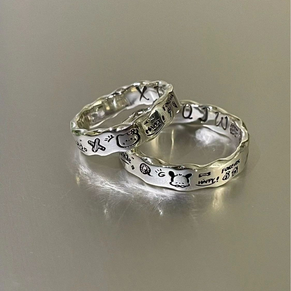 Design All Match Minimalism Iti Wavy Edge Exquisite Fashion Temperament Ring