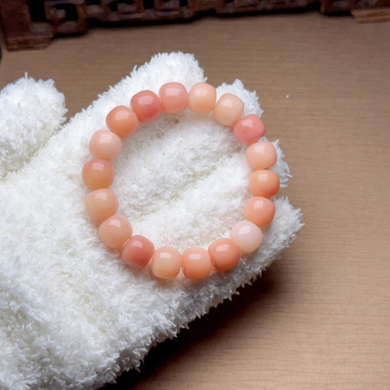 Women's & Men's Flowers Bodhi Pliable Temperament Hand Toy Charcoal Seed Crafts Single Bracelet
