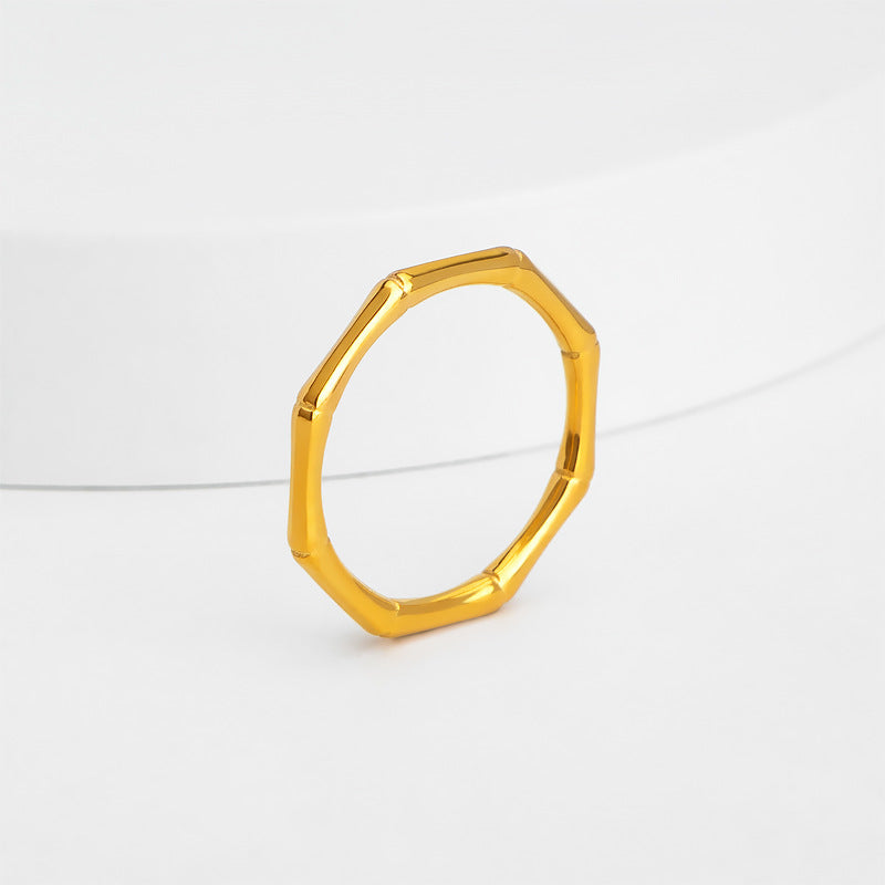 Bamboo Cold Style Titanium Steel No Fading Rings