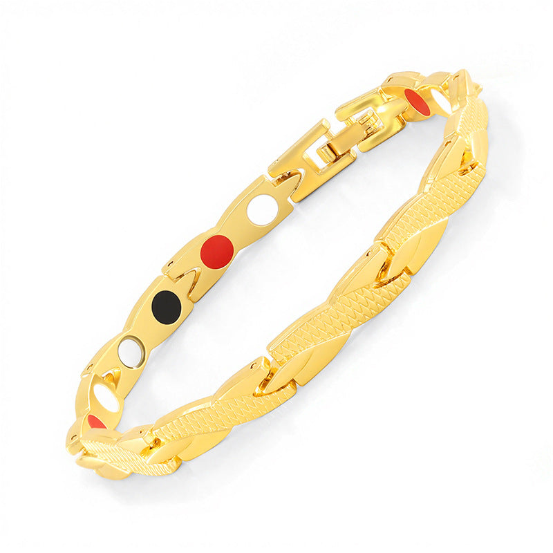 Clover Red Copper Watchband Buckle Rose Bracelet