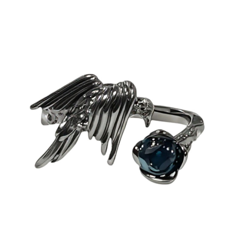 Gothic Style Cross Open-end Personality Sweet Cool Hot Butterfly Dark Ring