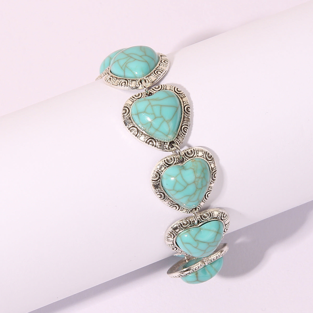 Cute Retro Heart Personalized Ethnic Style Bracelet