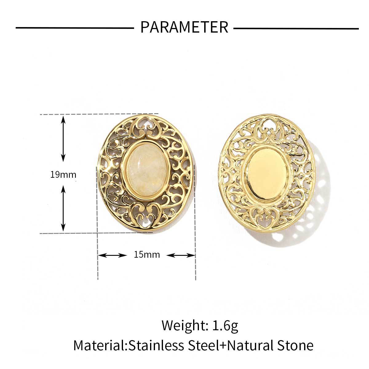 Horn Natural Stone Stainless Steel Bohemian Pendants