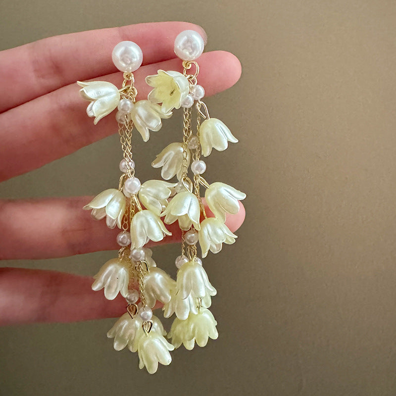 Fairy High Sense Vacation Style Elegant Fashionable Wearing Modified Face Earrings