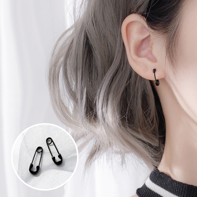 Women's Sier Needle Ear Clip Simple Cold Style Unique Hipster Small Earrings