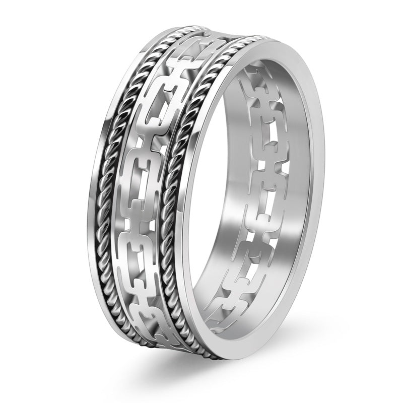Double Strand Wire Rope Cuban Hollow Ring