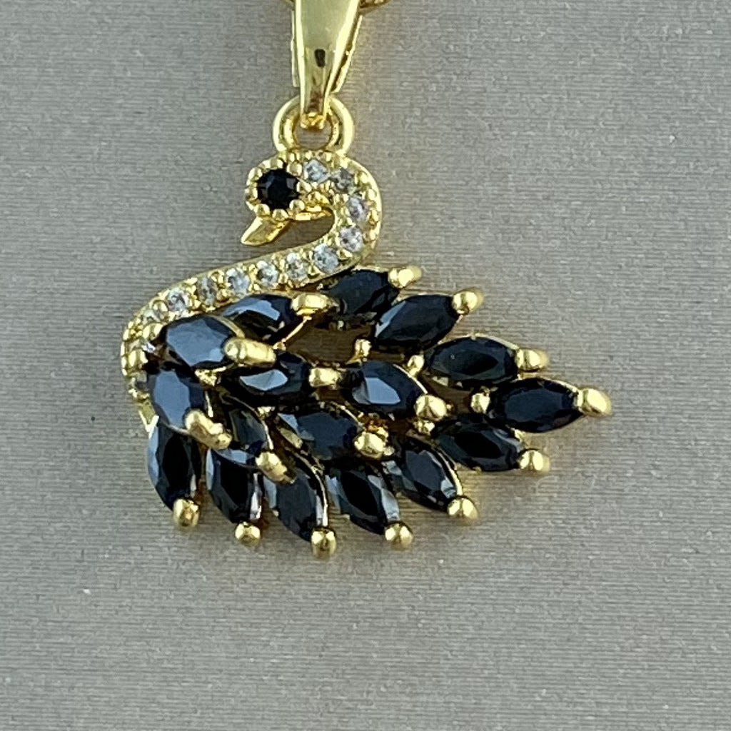 Women's Real Gold Plating Opal Fox Clover Pendants