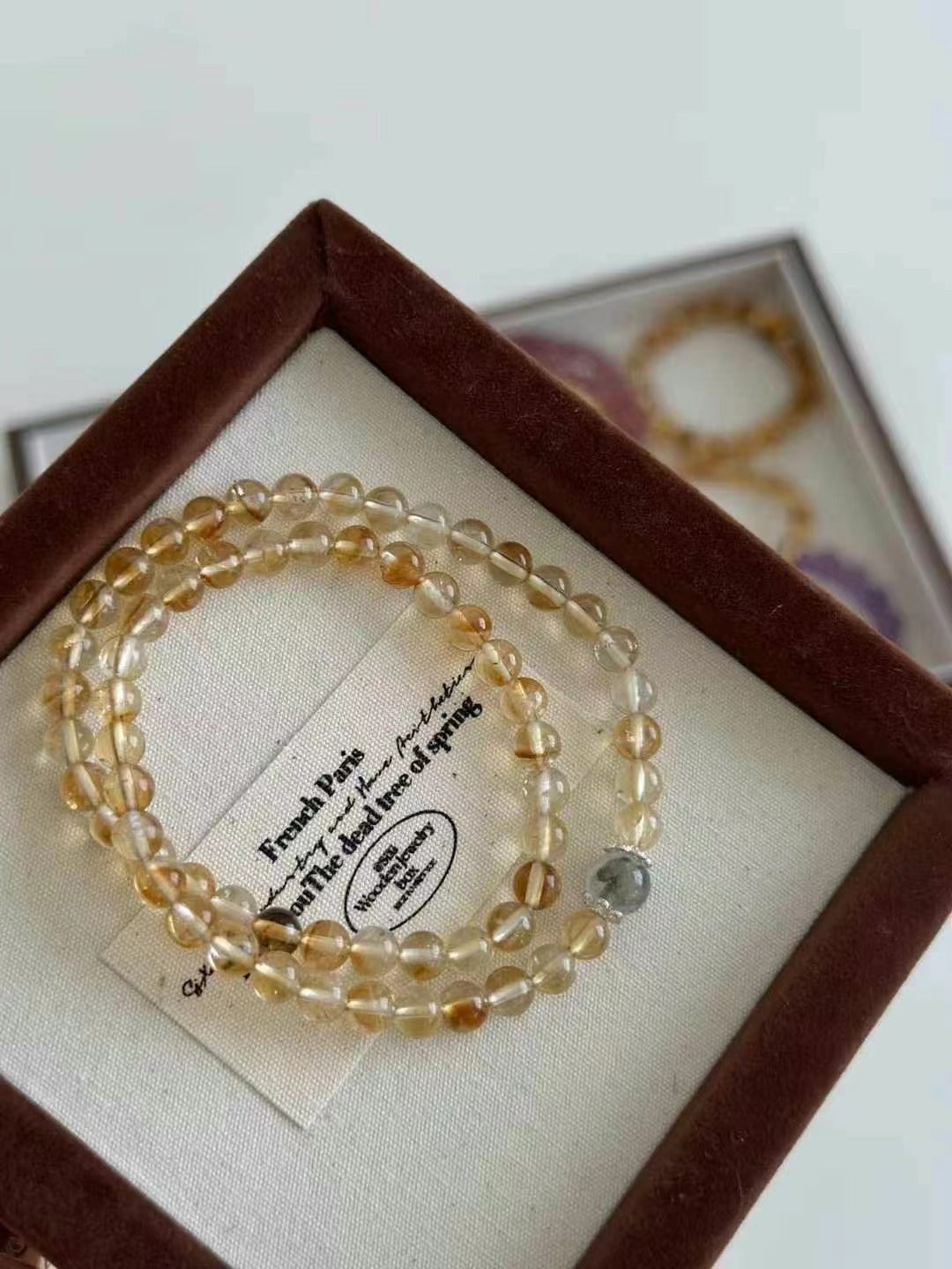 Women's Natural Citrine Niche Design Drip Fresh Sweet Bracelets