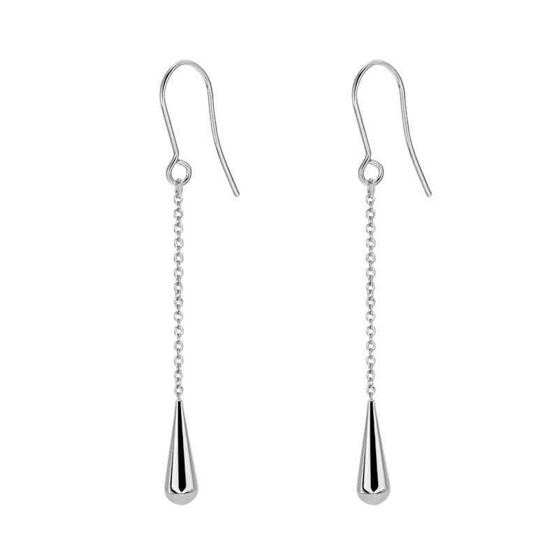 Titanium Steel Rear Long Ear Hoy Earrings
