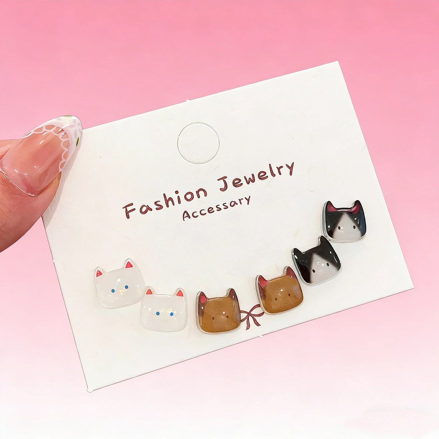Loves Cats Female Niche High Sense Cute Earrings