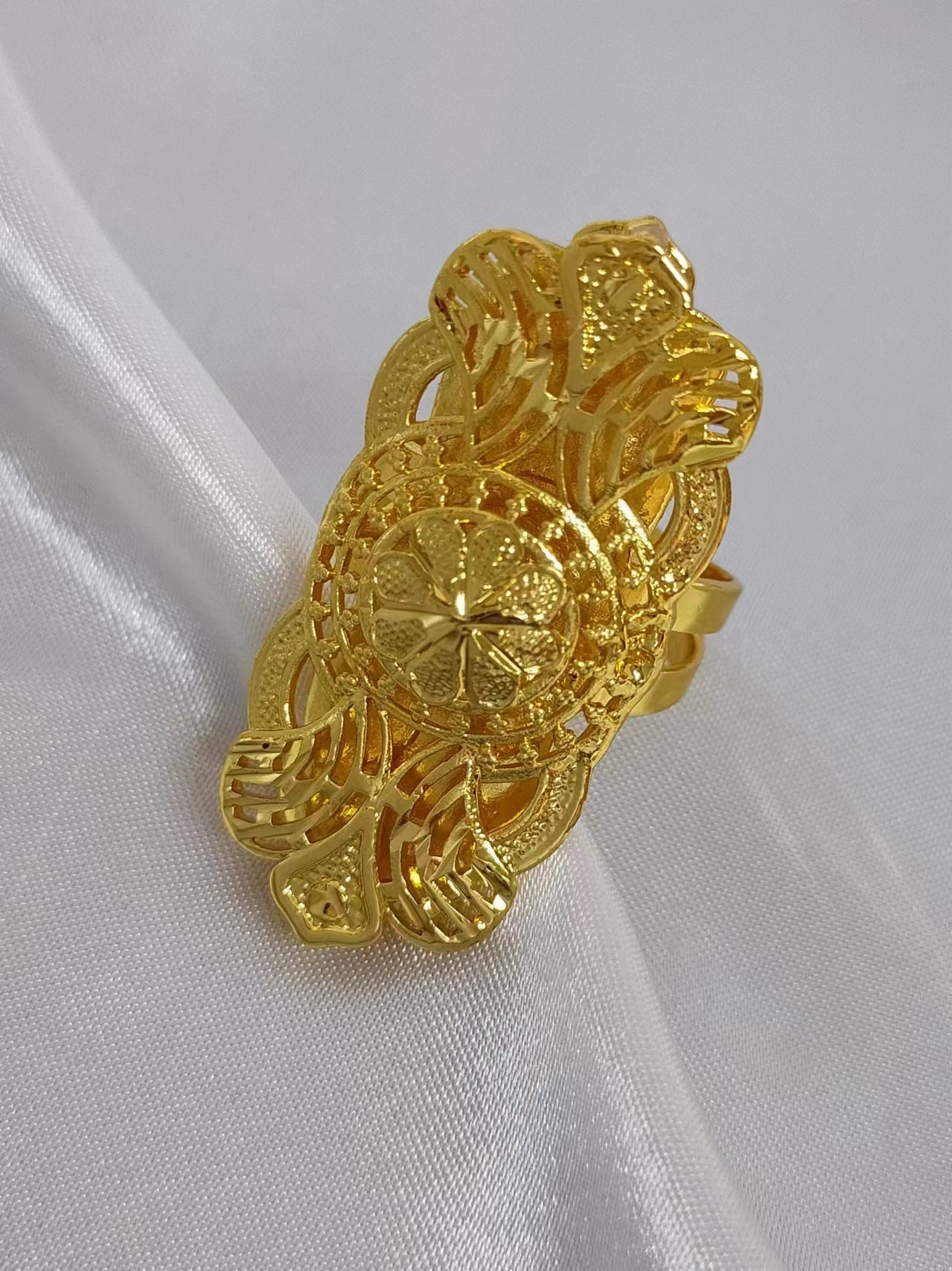 Women's Wheat Index Finger Does Not Fade Design Rings