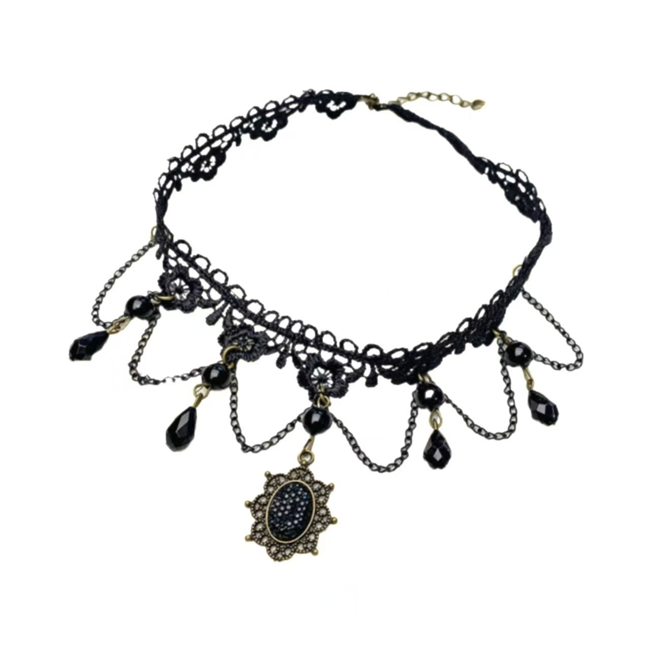Lace Tassel Clavicle Chain Niche Personality Necklace