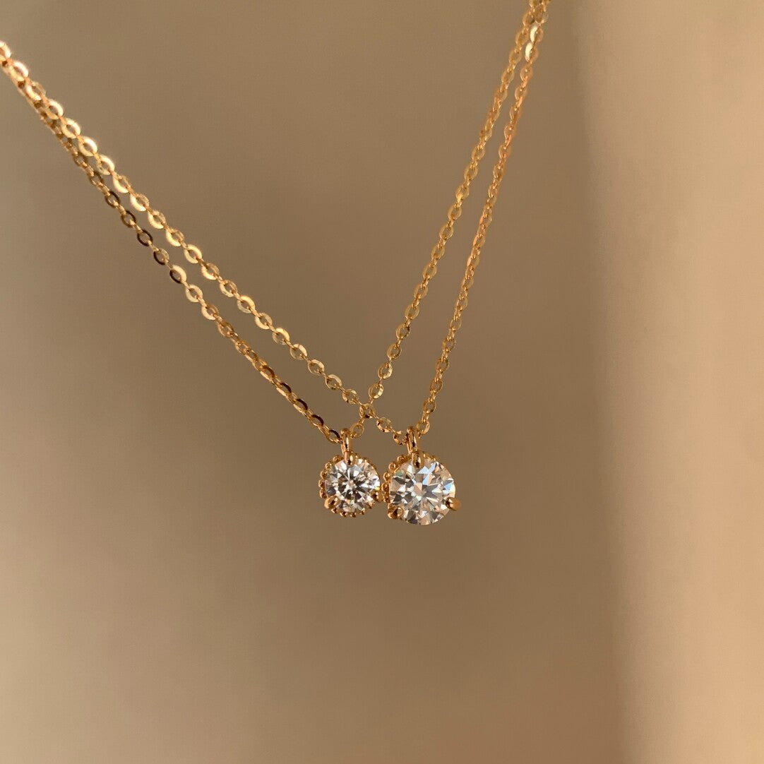 Elegant Small Nose Ga Solitaire Female Summer Exquisite Necklaces