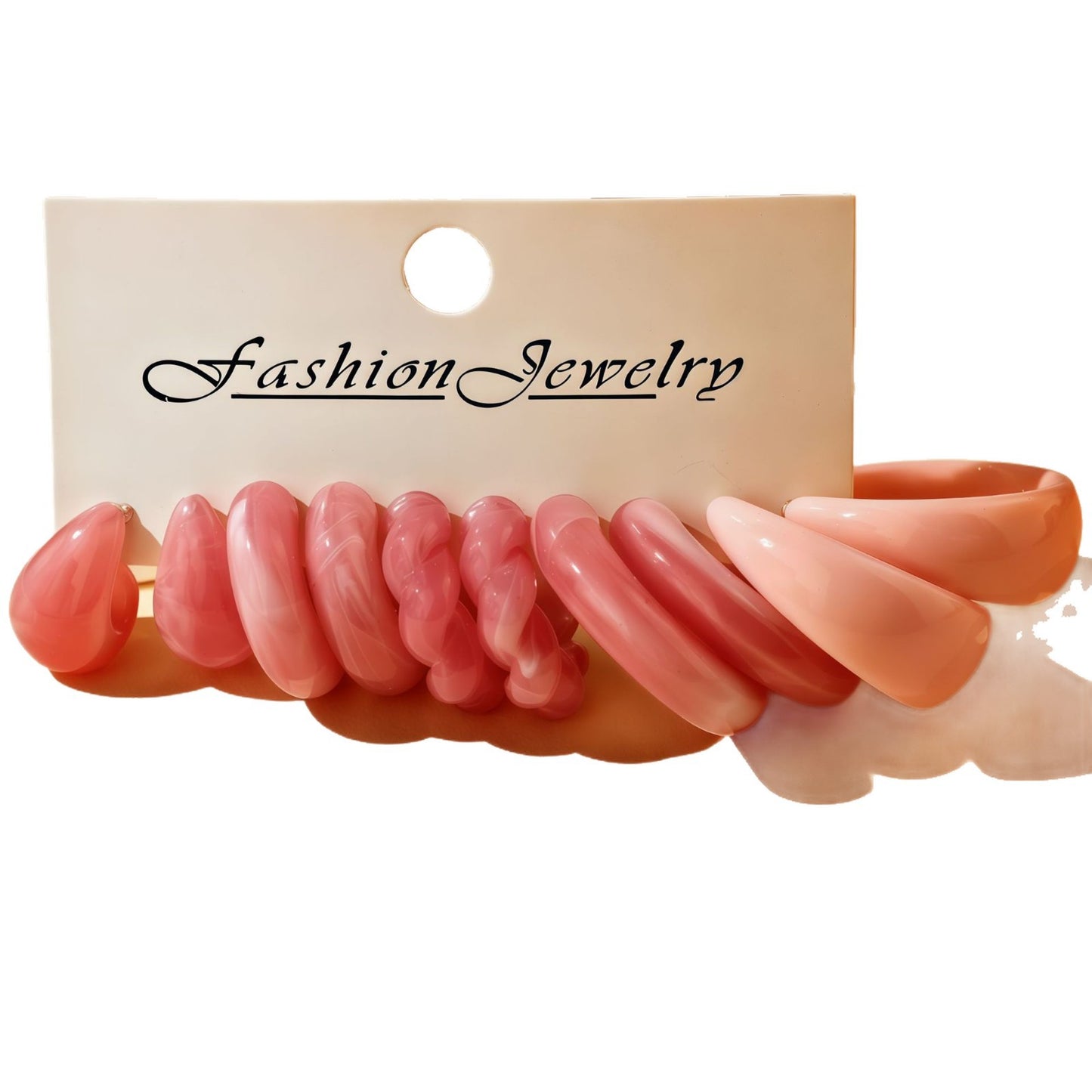 Korean Style Fashionable Simple Acrylic Shaped Light Luxury Earrings