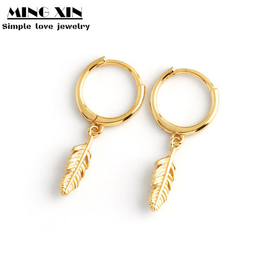 Sier Clip Fashion Leaf Light Luxury Rings
