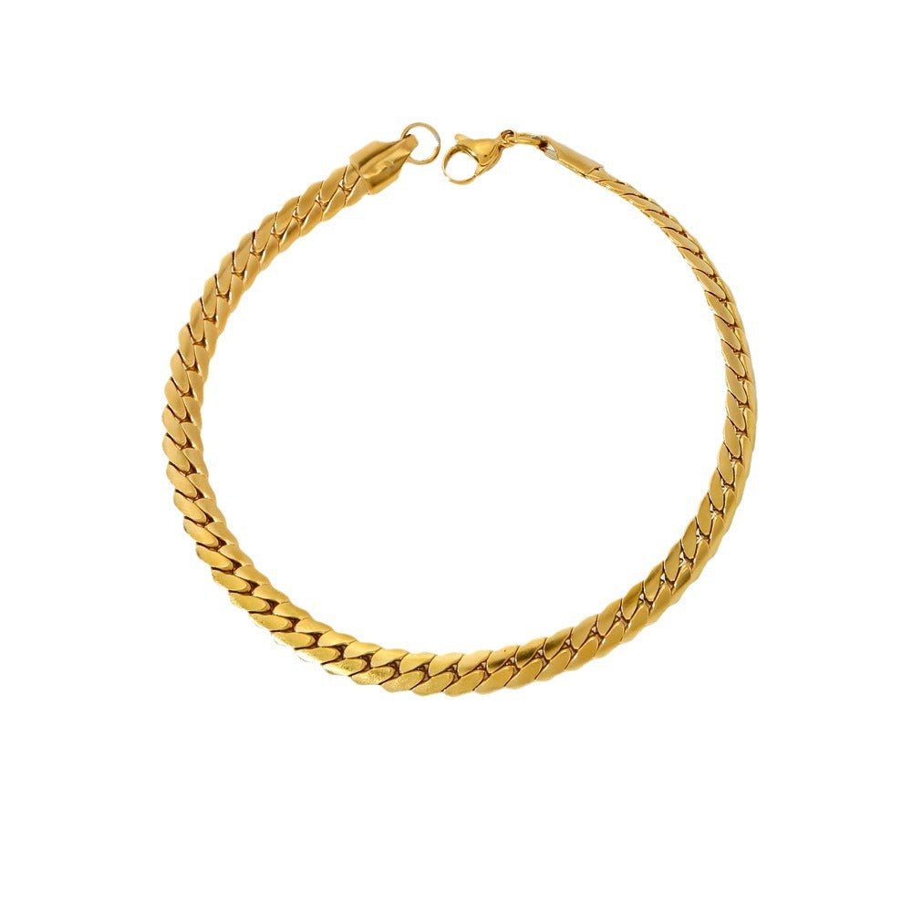 Steel Niche Encryption Glossy Light Luxury Unisex Fashion Bracelets
