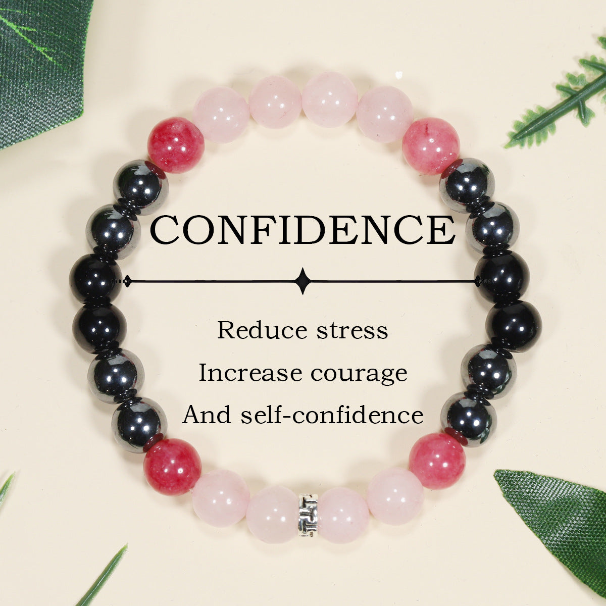 Tigereye Natural Stone Beaded Crystal Unisex Bracelet