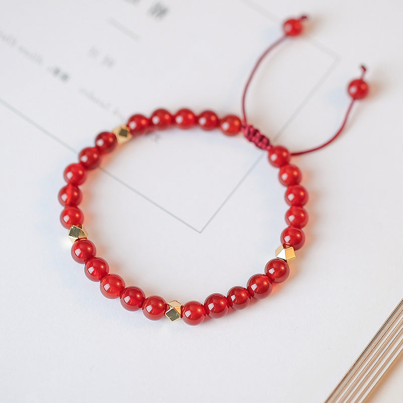 Agate Beads Female Hand-woven Design Gift Bracelets