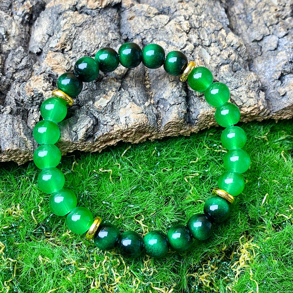 Green Tigereye Lucky Energy Attract Wealth Bracelets