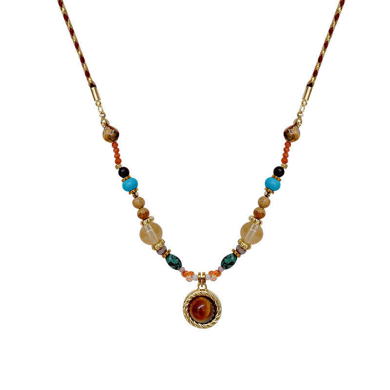 Women's Vintage Ball Beaded For Affordable Luxury Necklace