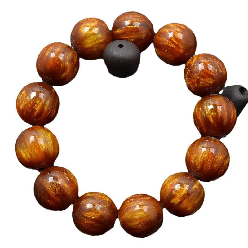 Women's & Men's Imitation Wood Beads Hand Single Ethnic Style Crafts Live Broadcast Bracelet