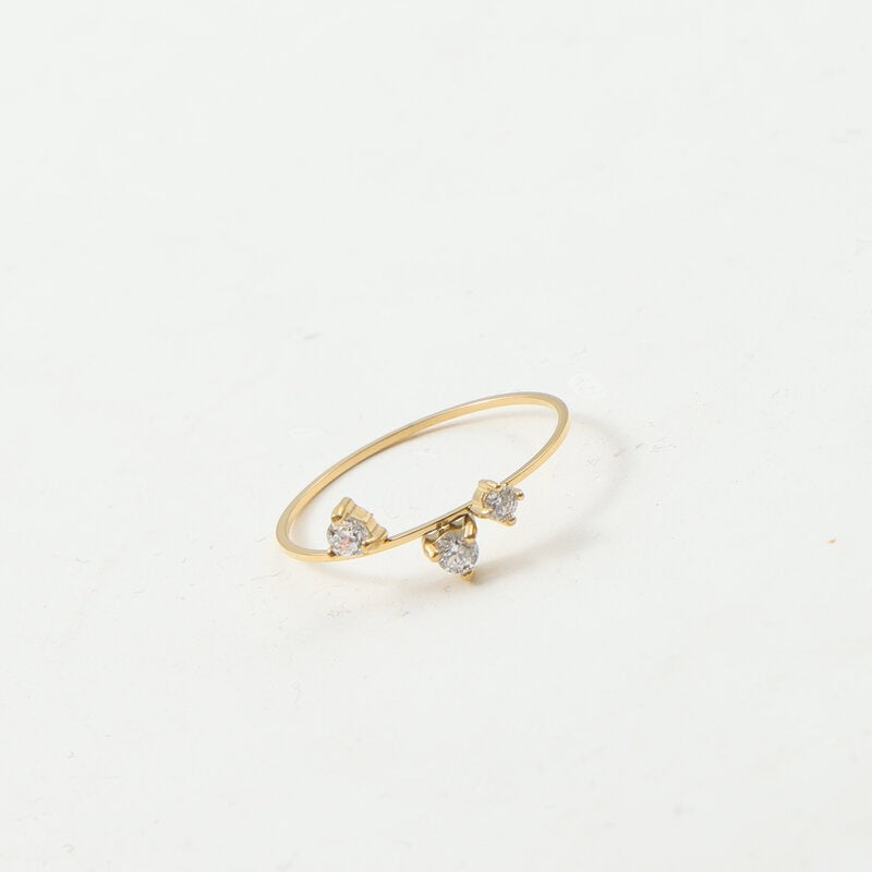 Very Thin Diamond In The Debris Titanium Rings