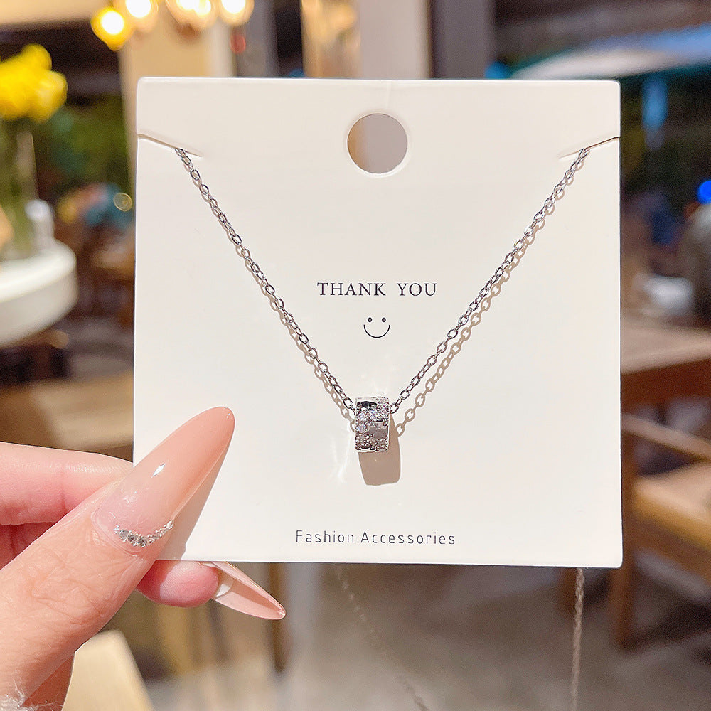 Female Summer Temperament Wild Titanium Steel Clavicle Necklaces