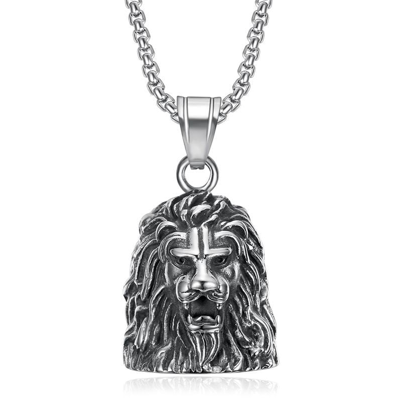 Locomotive Style Vintage Lion's Head Lucky Pendants