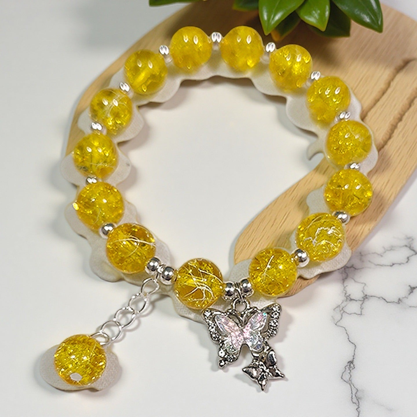 Fantasy Flower Glazed Female Gradient Contrast Bracelet
